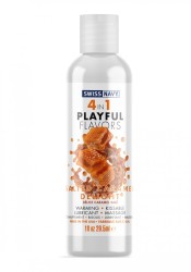 Swiss Navy 4 in 1 Playful Flavors Salted Caramel Delight lubrikační gel 30ml