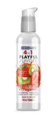 Swiss Navy 4 in 1 Playful Flavors lubrikační gel Jahoda-Kiwi 118ml