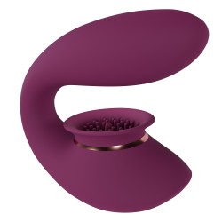 Shots Innovation Twitch 3  Rechargeable Vibrator and Suction Burgundy